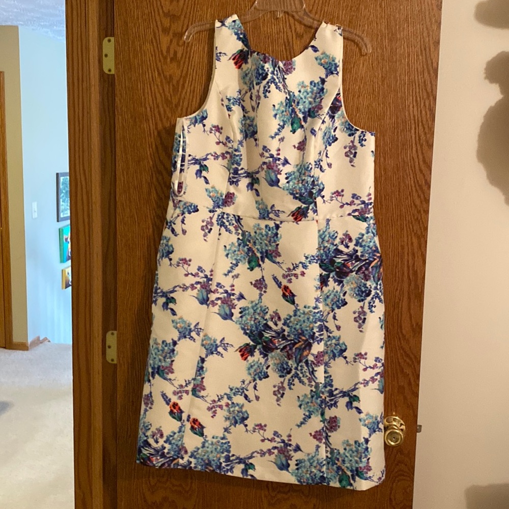Talbots size 18 cream floral dress